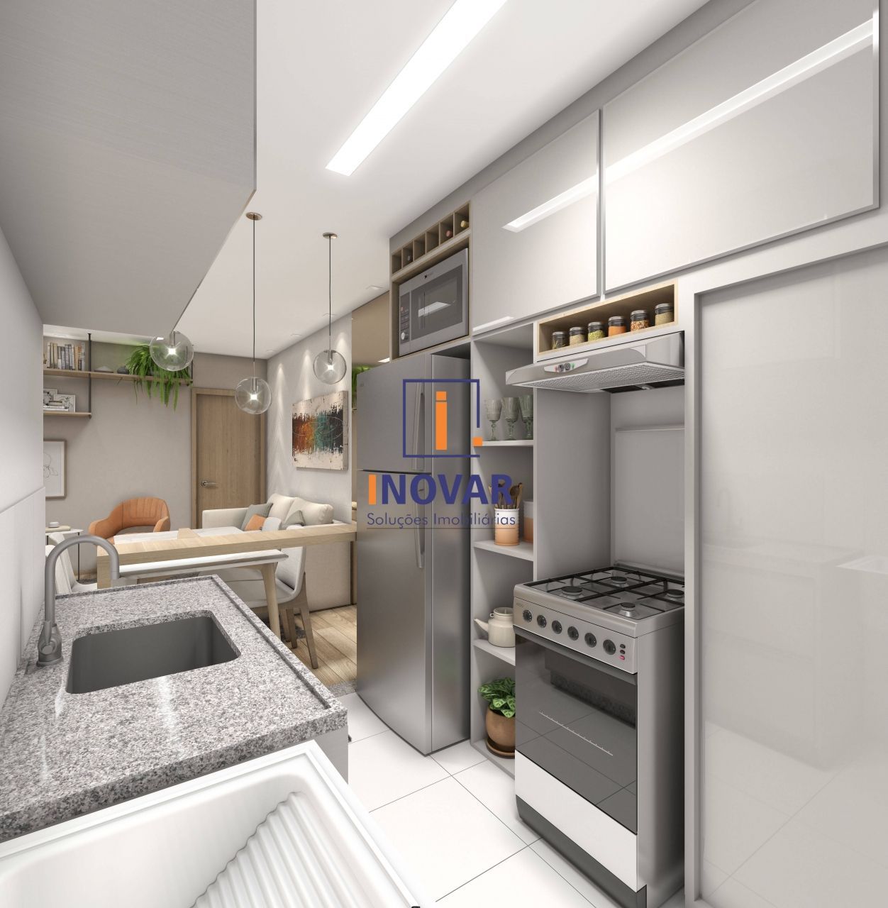 Apartamento à venda com 2 quartos, 53m² - Foto 6
