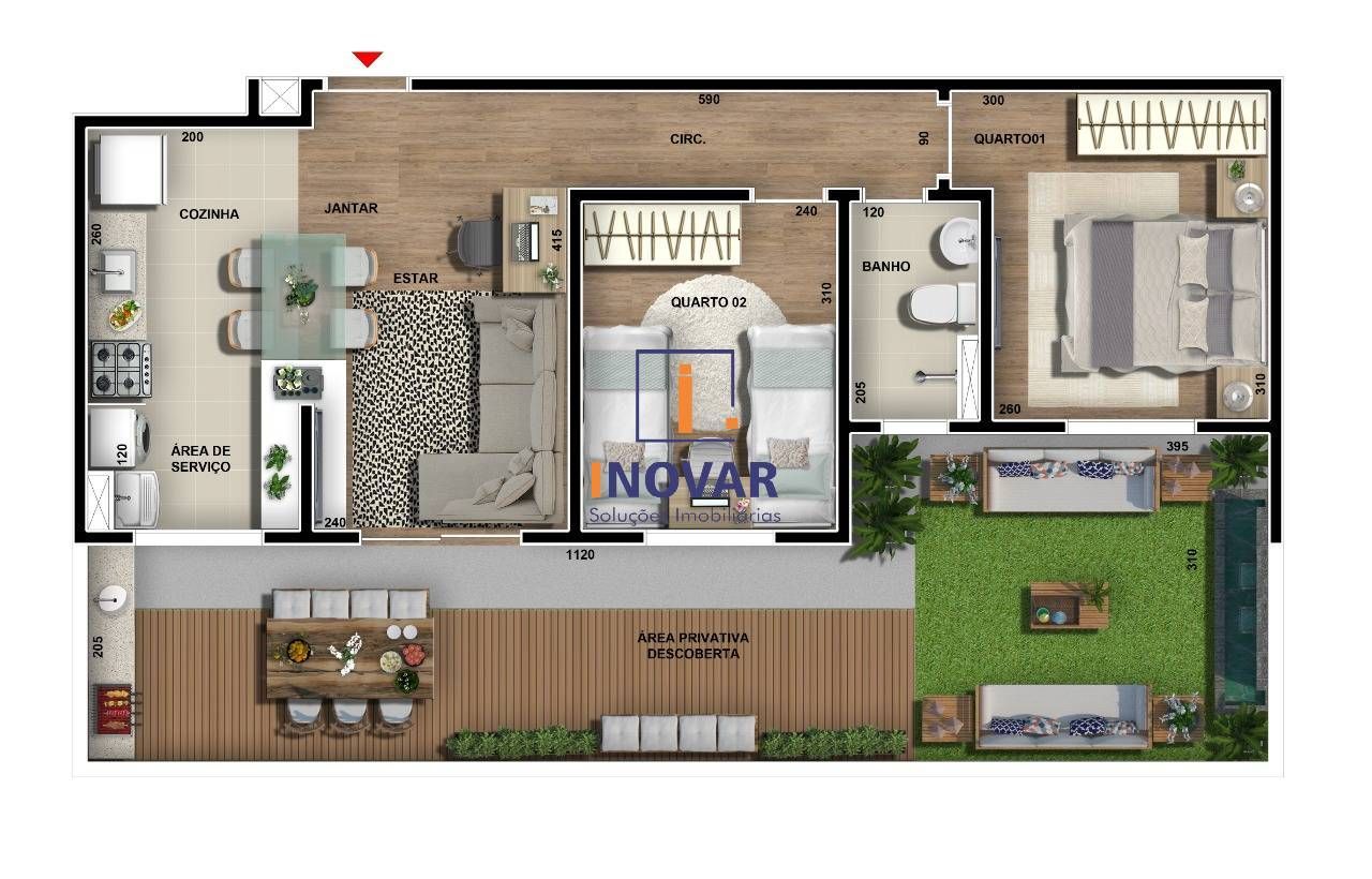 Apartamento à venda com 2 quartos, 115m² - Foto 27