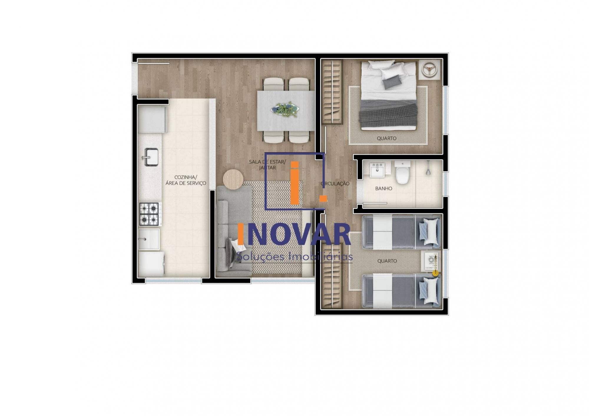 Apartamento à venda com 2 quartos, 48m² - Foto 10