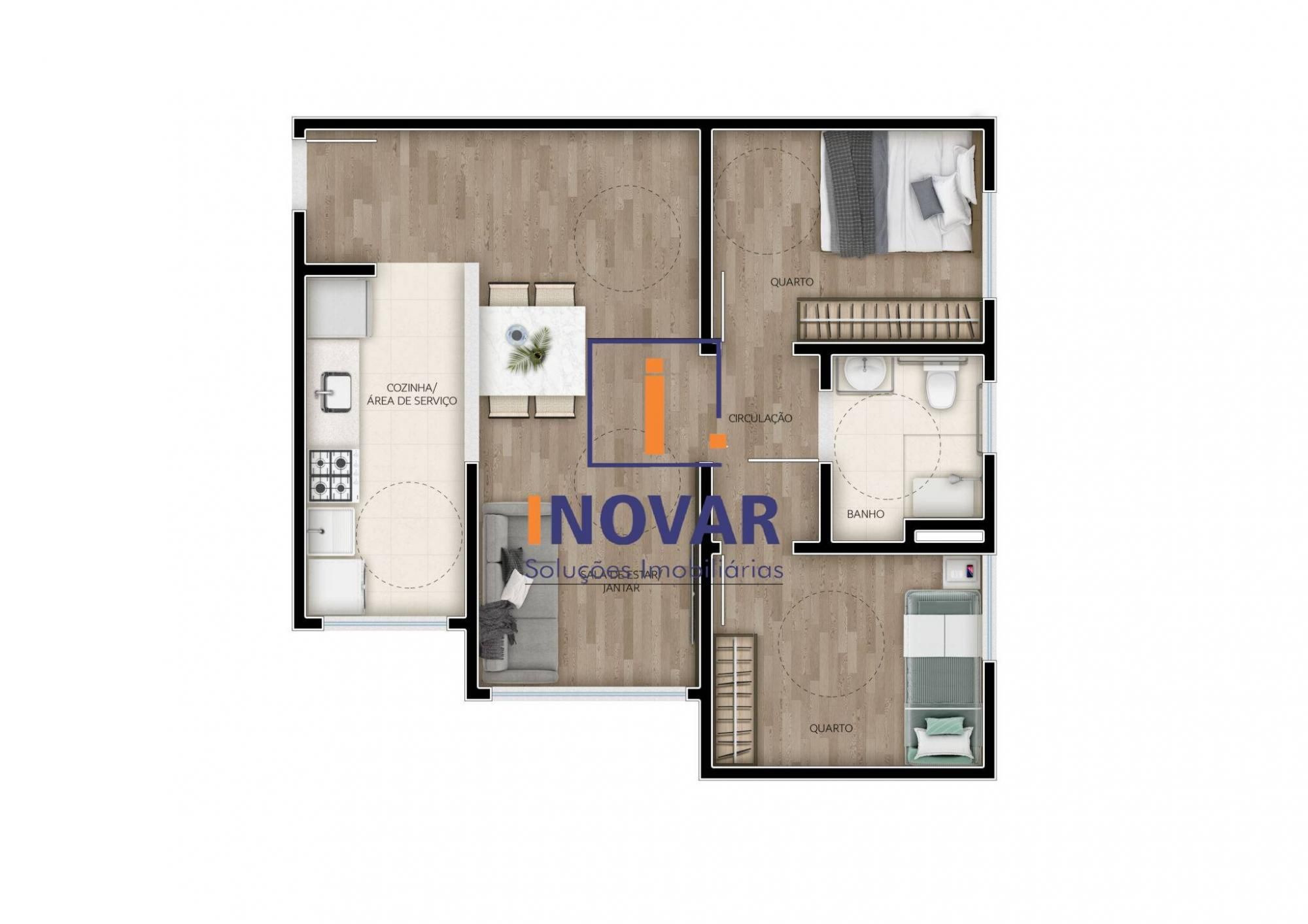 Apartamento à venda com 2 quartos, 48m² - Foto 9