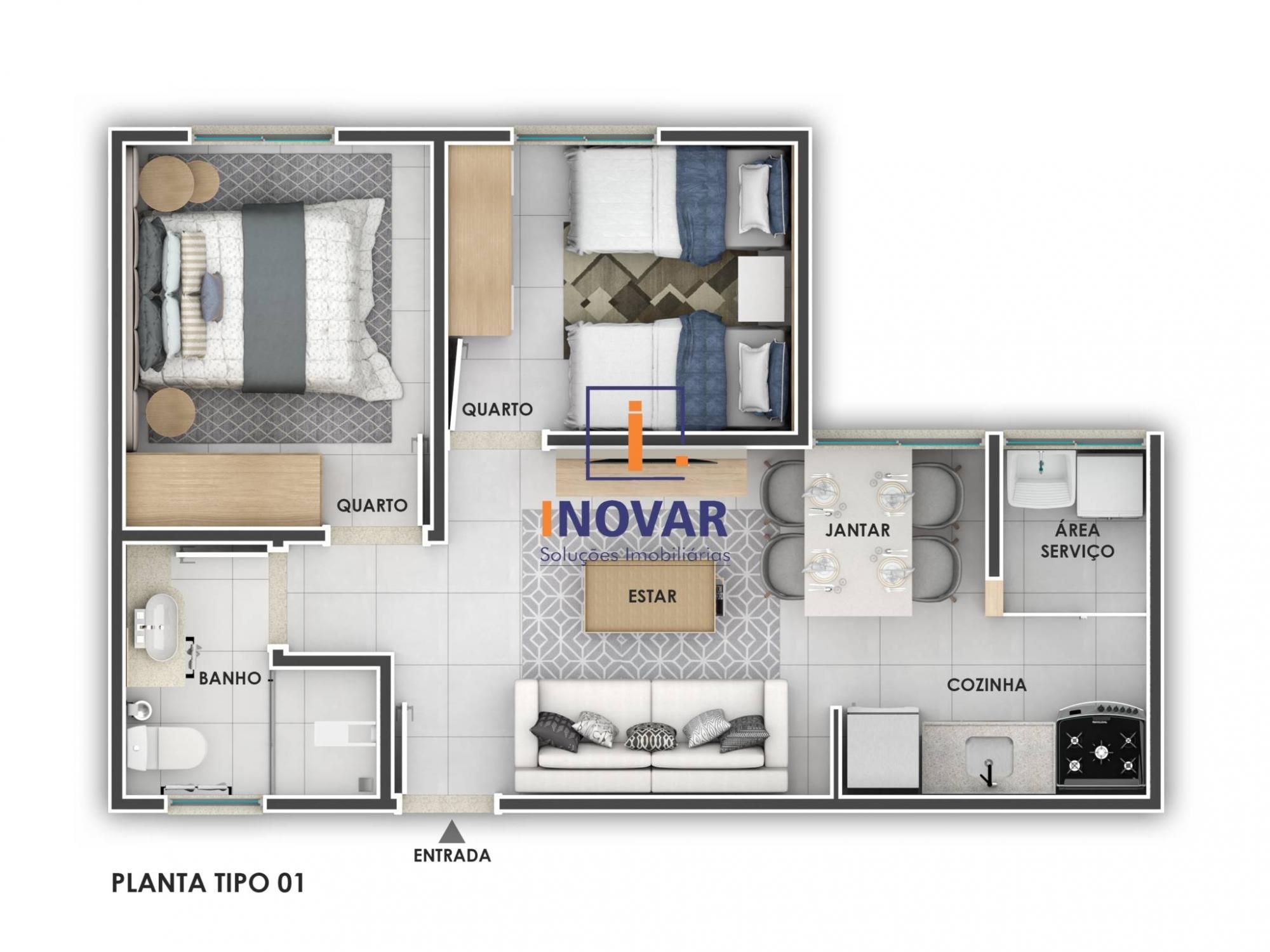 Apartamento à venda com 2 quartos, 42m² - Foto 17