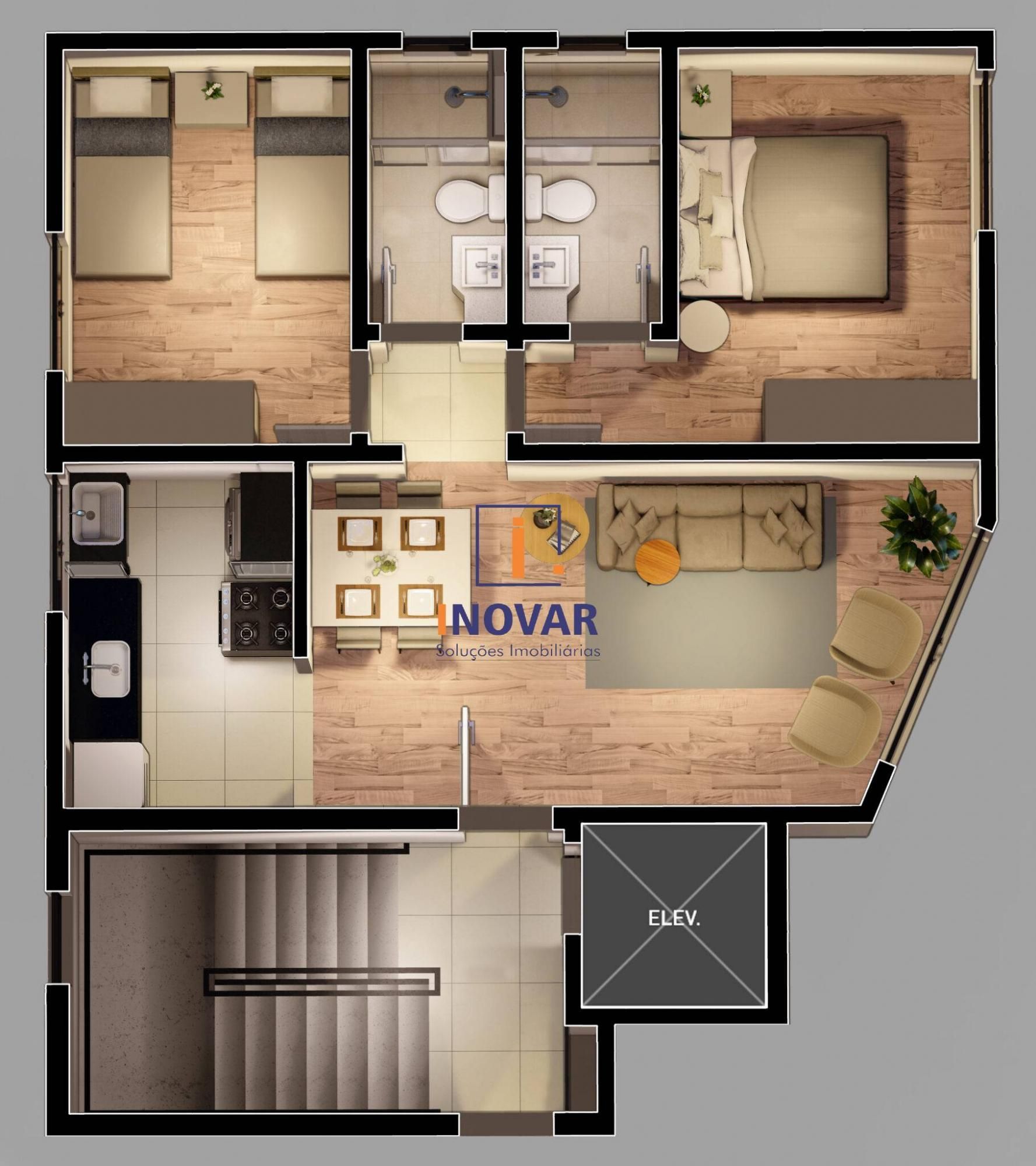 Apartamento, 2 quartos, 55 m² - Foto 12