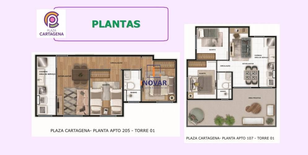 Apartamento à venda com 2 quartos, 40m² - Foto 5