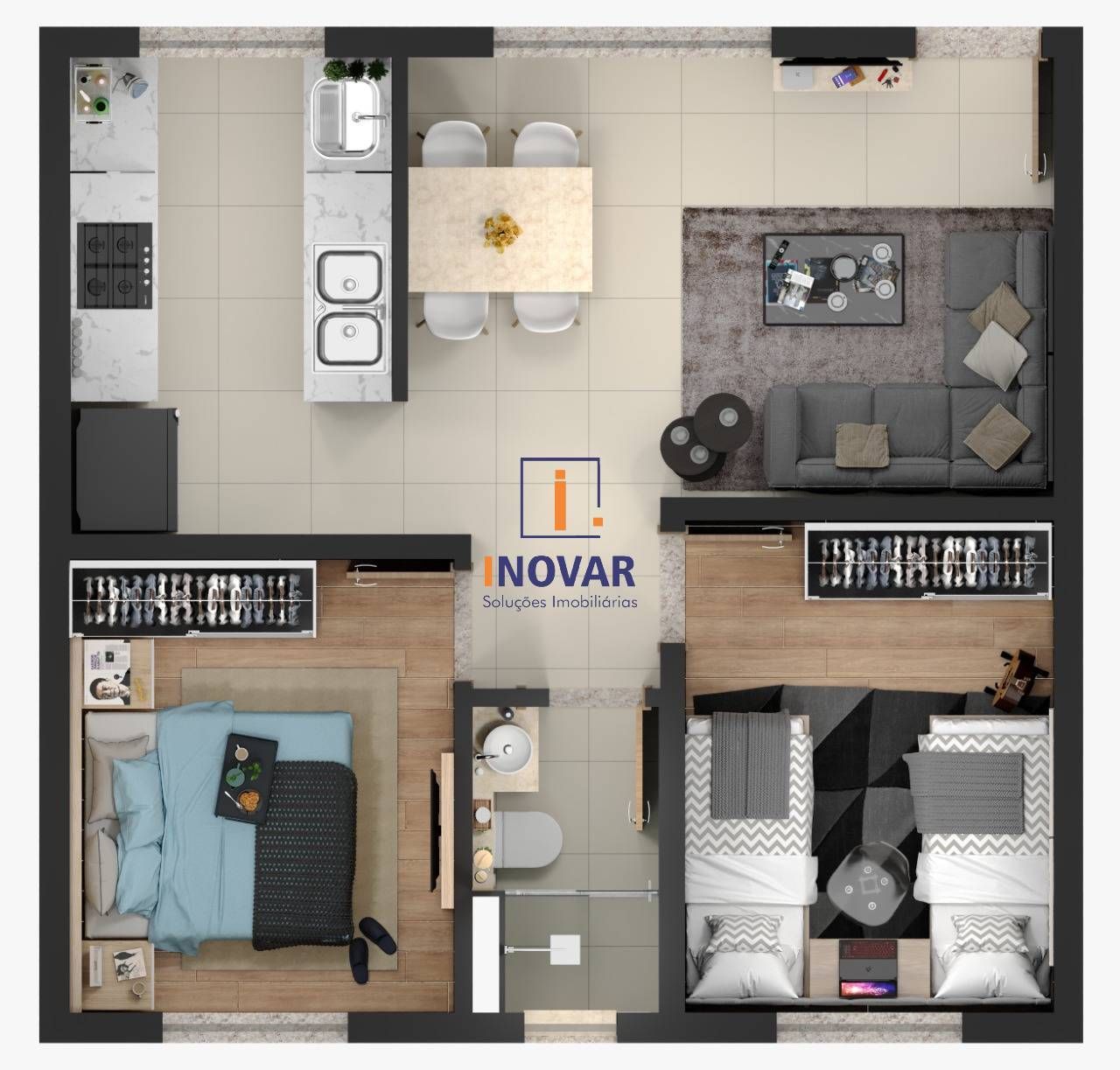 Apartamento, 2 quartos, 26 m² - Foto 15