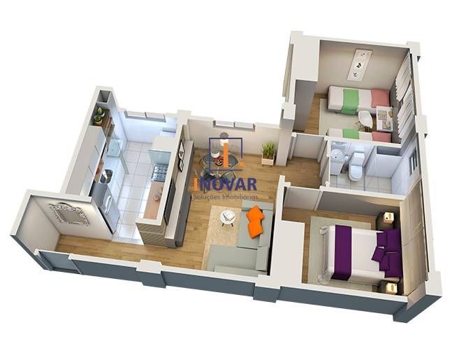 Apartamento à venda com 2 quartos, 46m² - Foto 6