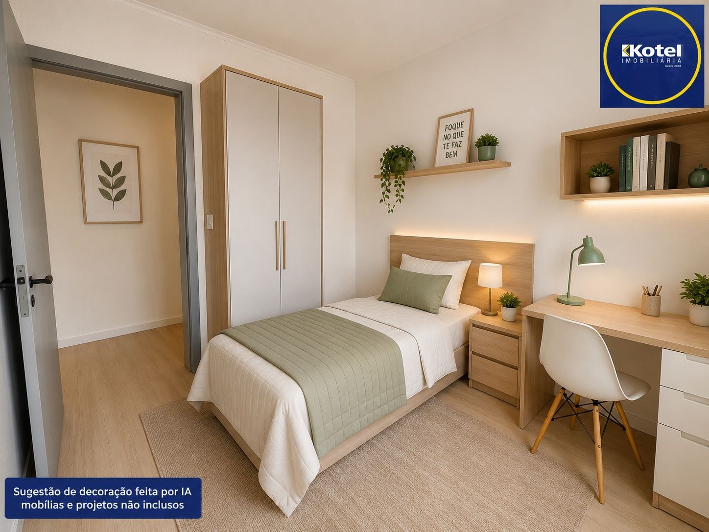 Sugestão de decoração por IA - Mobílias e projeto NÃO inclusos