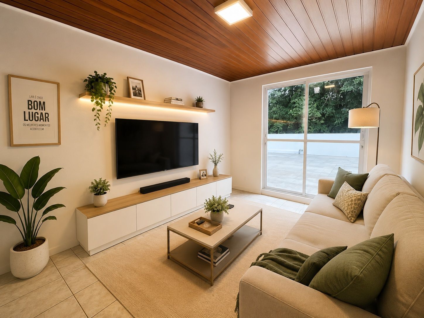Sugestão de decoração por IA - Projetos e mobílias NÃO INCLUSOS.
