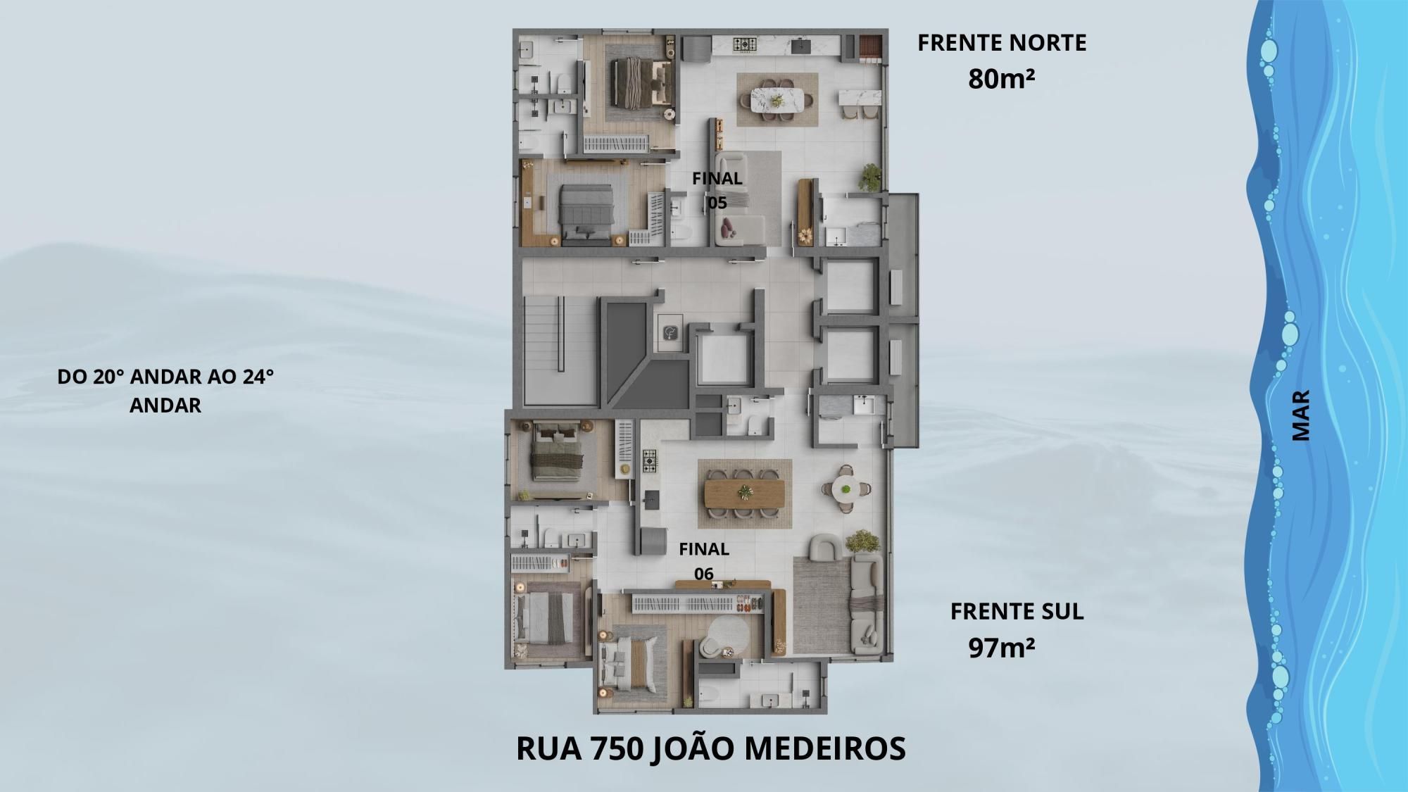 Apartamento no Acqua Marine, 2 quartos, à venda, 63 m², Centro - Balneário Piçarras — foto 5
