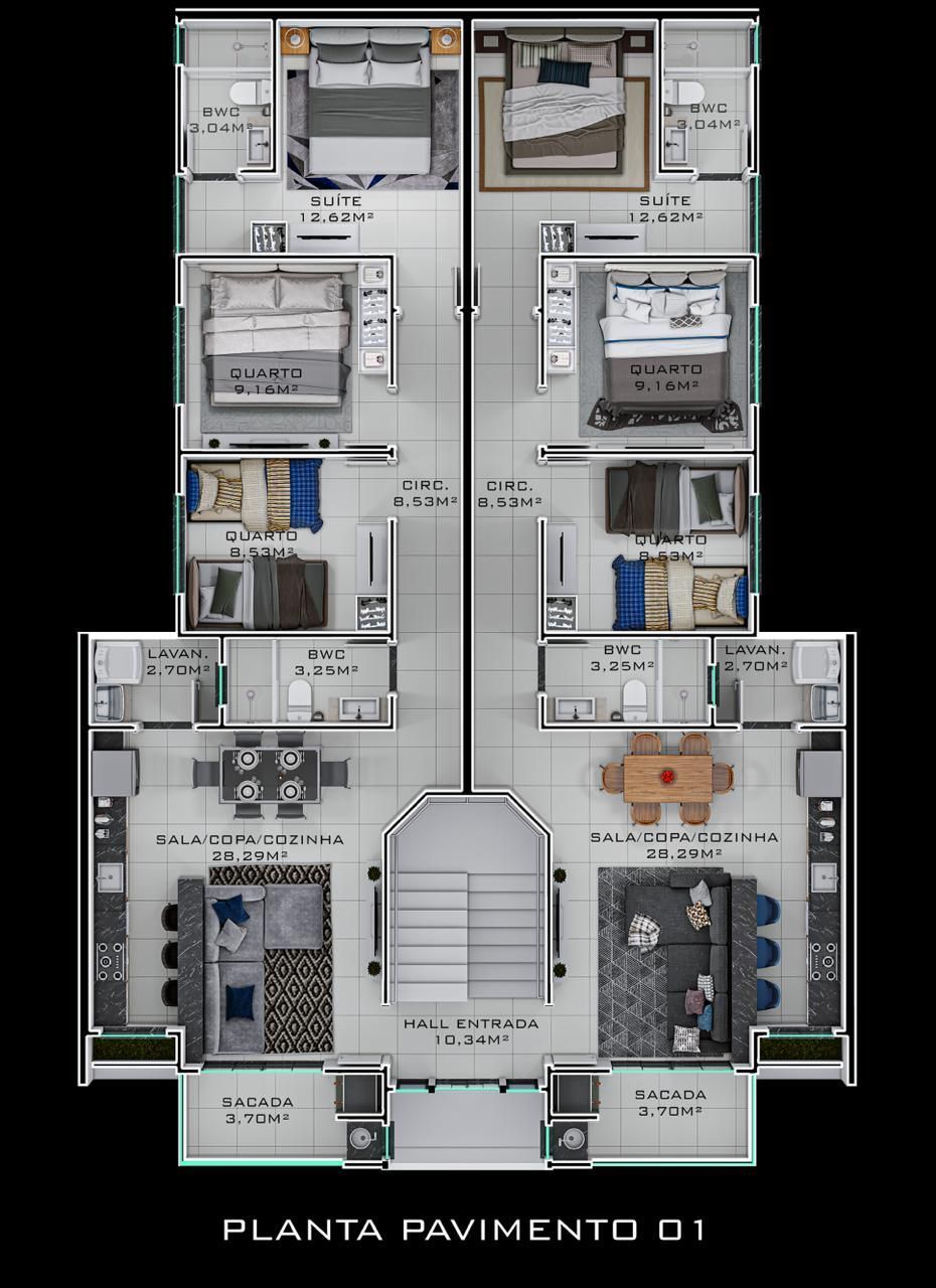 Apartamento, 3 quartos, à venda, 96 m², Itacolomi - Balneário Piçarras — foto 5
