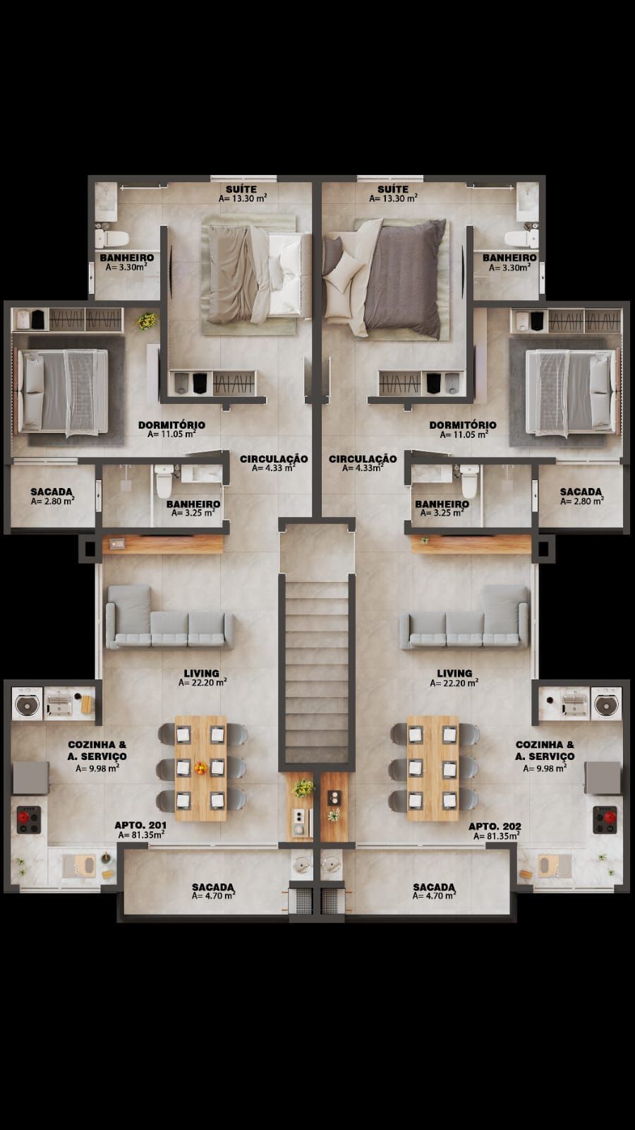 Apartamento, 2 quartos, à venda, 78 m², Tabuleiro - Barra Velha — foto 3