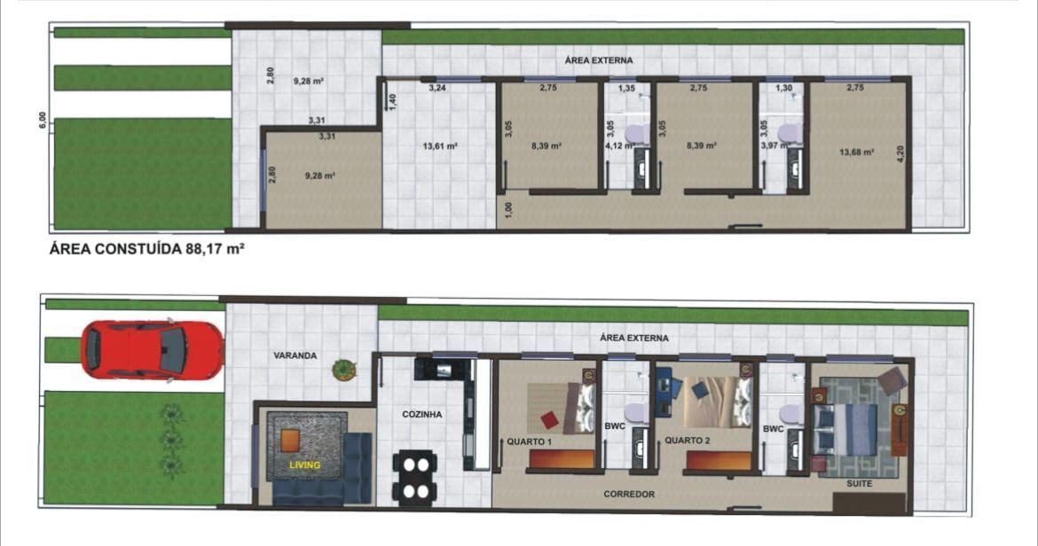 Casa, 3 quartos, à venda, 95 m², Itajuba - Barra Velha — foto 2