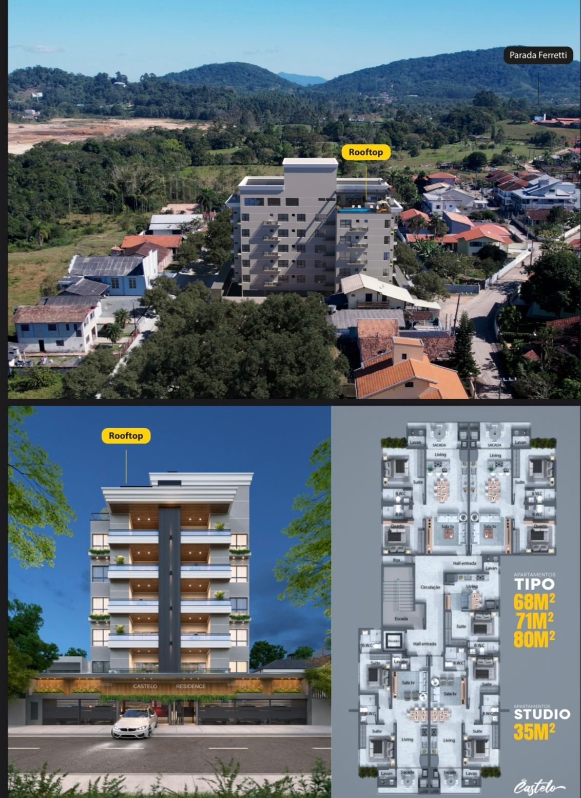 Apartamento no Castelo Residence, 2 suítes, à venda, 80 m², Itajuba - Barra Velha — foto 2