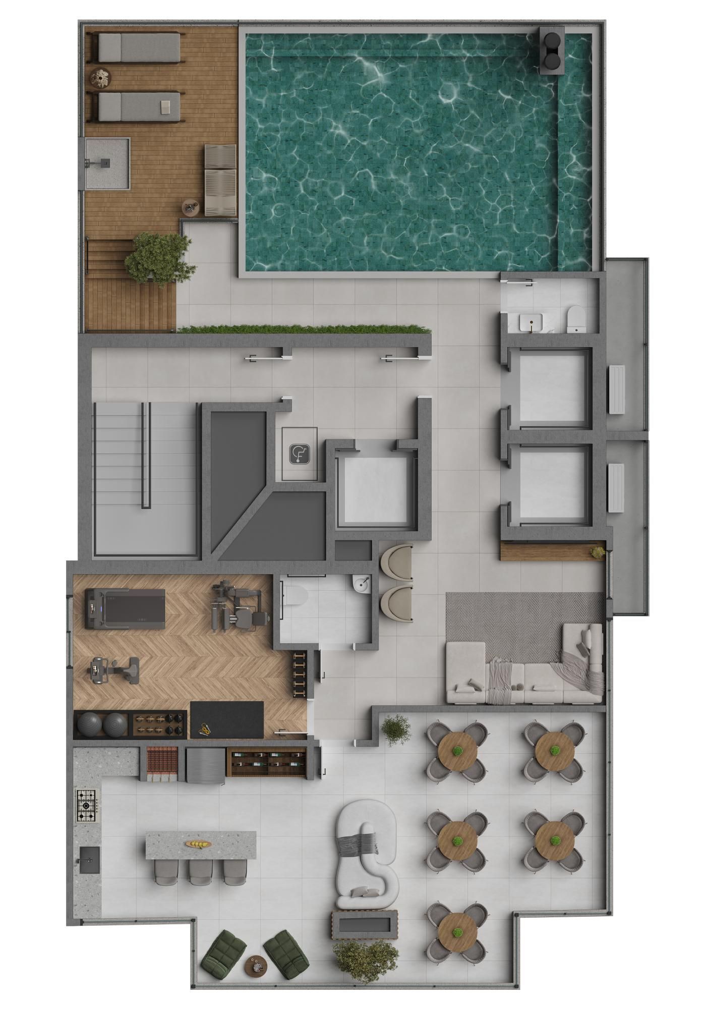 Apartamento no Acqua Marine, 2 quartos, à venda, 63 m², Centro - Balneário Piçarras — foto 3