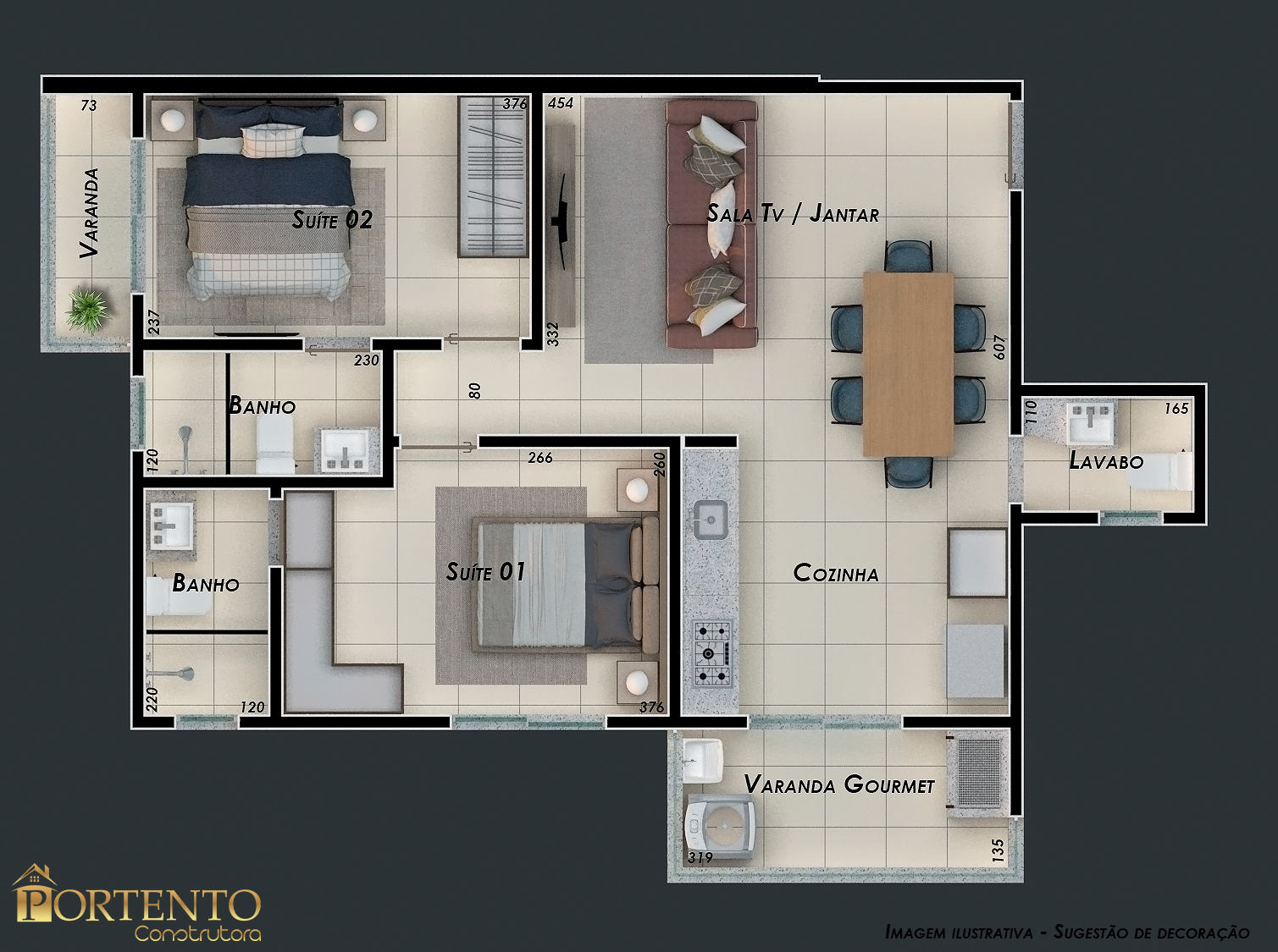 Apartamento à venda com 2 quartos, 65m² - Foto 2