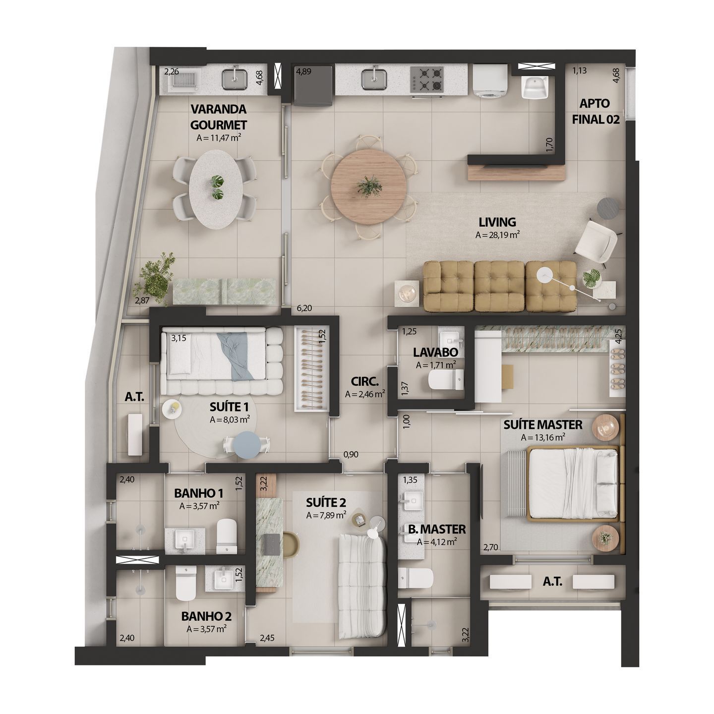 Apartamento, 3 quartos, 102 m² - Foto 26