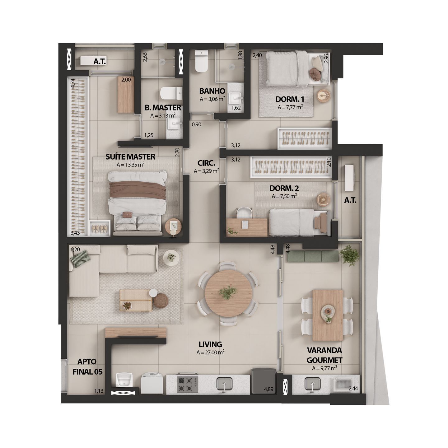 Apartamento, 3 quartos, 102 m² - Foto 23
