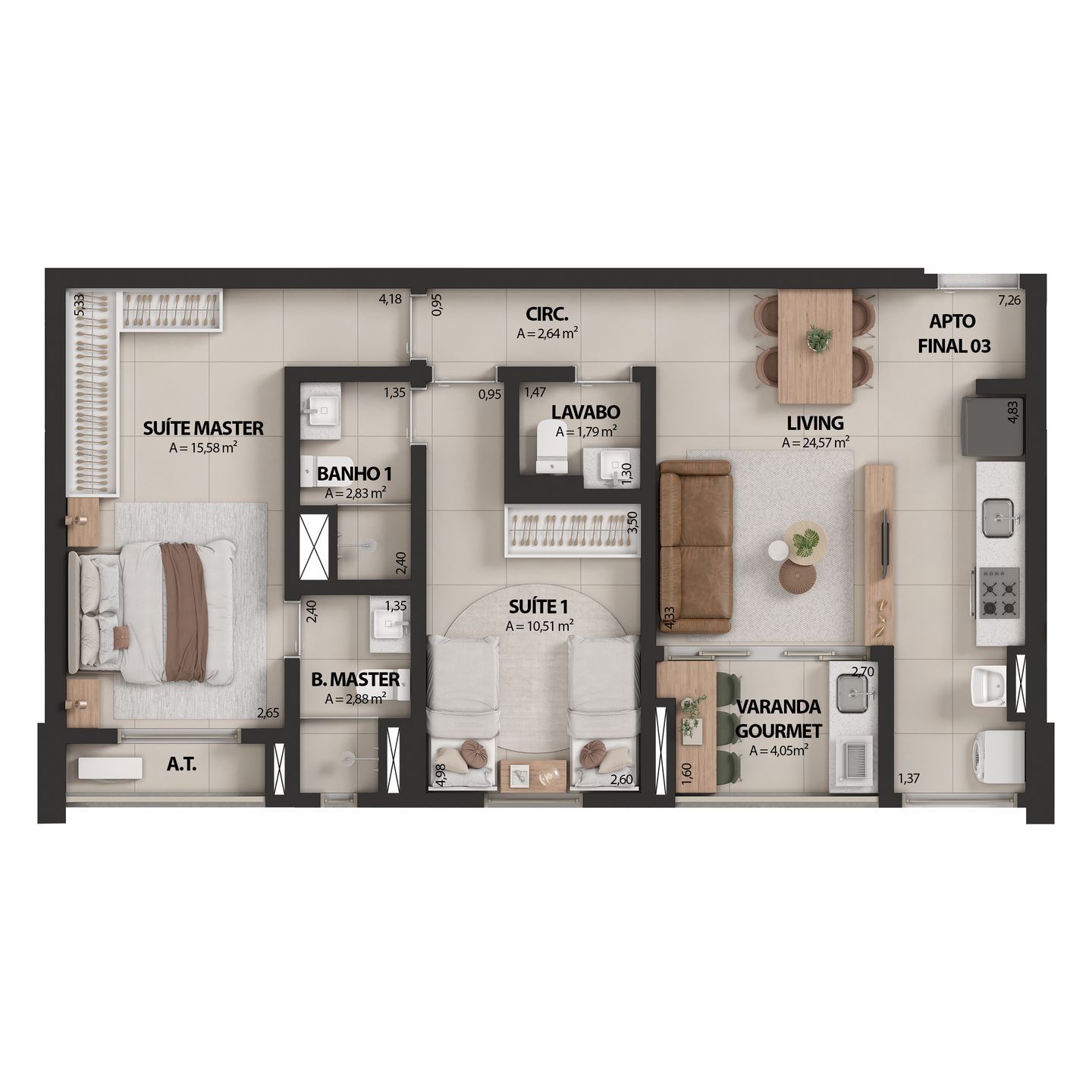 Apartamento, 3 quartos, 102 m² - Foto 25