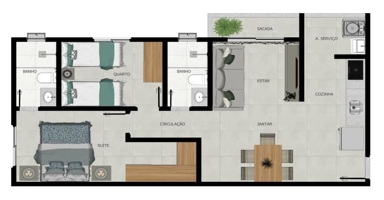 Apartamento à venda  no Tubalina - Uberlândia, MG. Imóveis