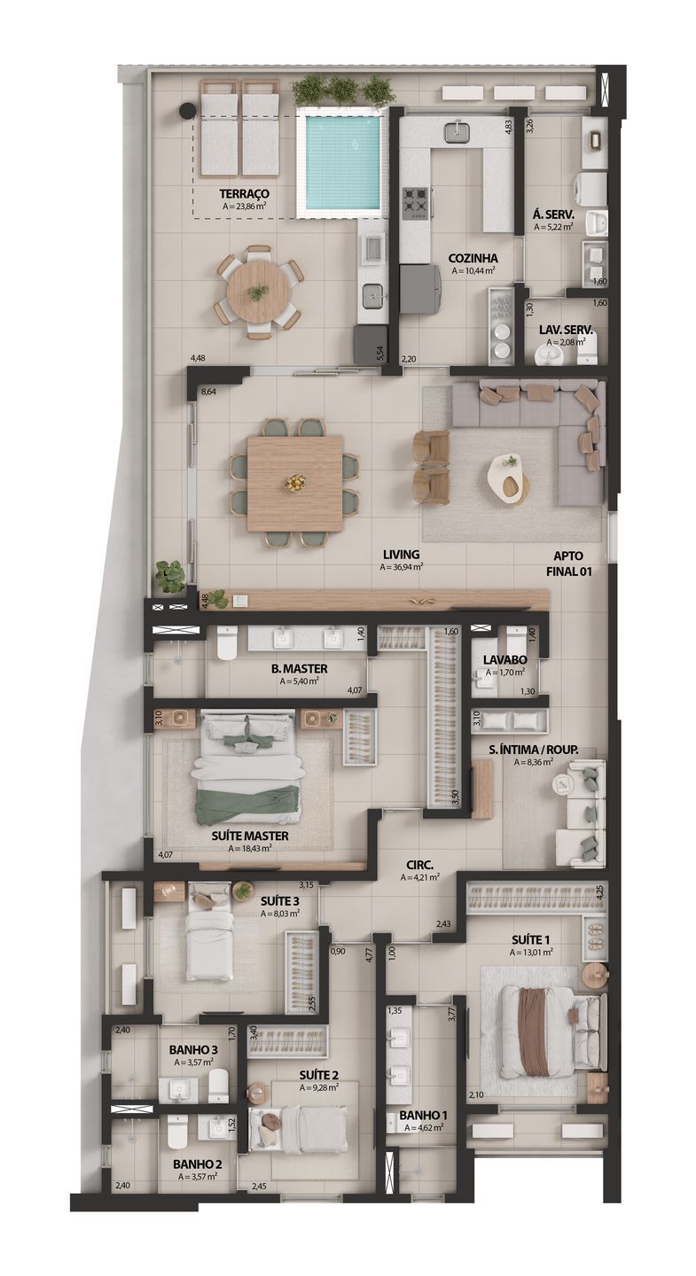 Apartamento, 3 quartos, 102 m² - Foto 16
