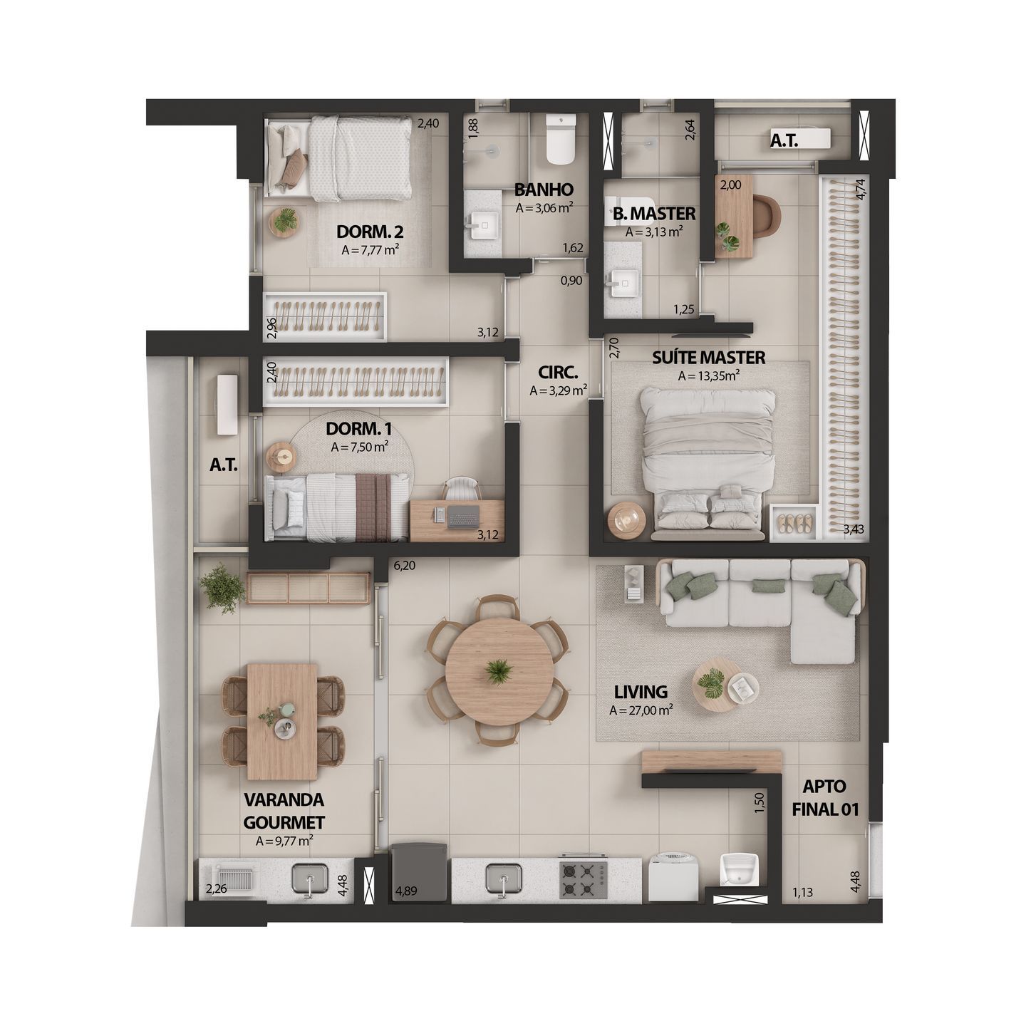 Apartamento, 3 quartos, 102 m² - Foto 27