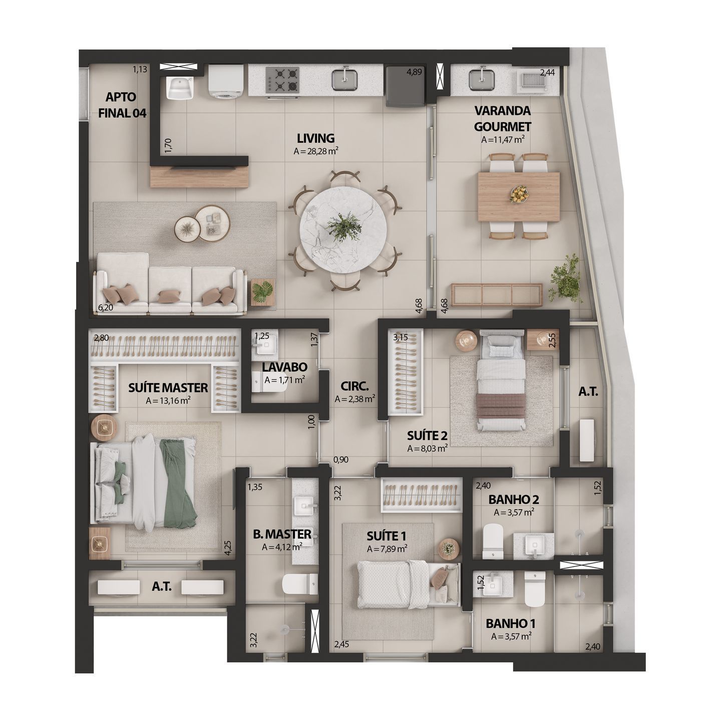 Apartamento, 3 quartos, 102 m² - Foto 22