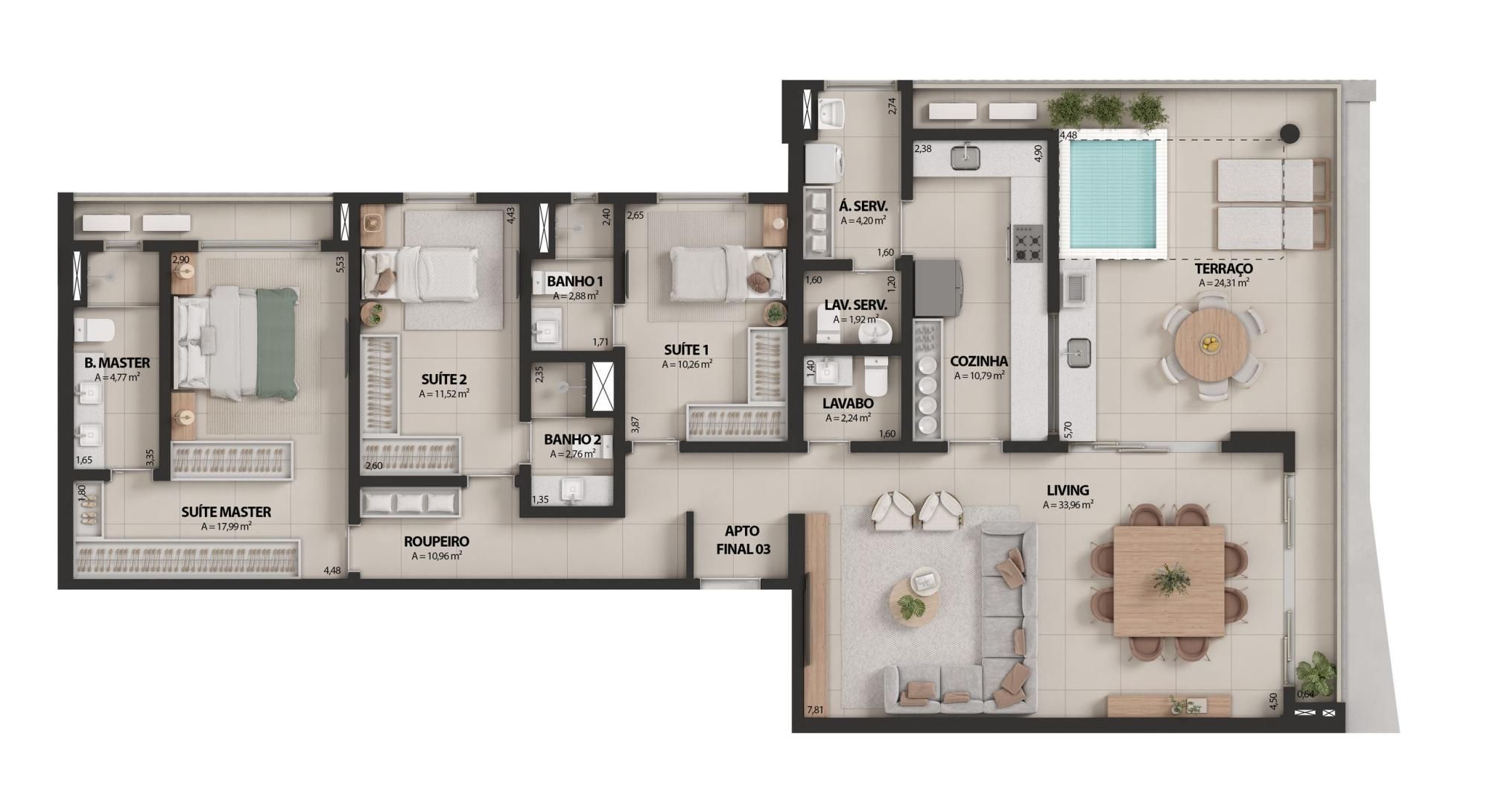 Apartamento, 3 quartos, 102 m² - Foto 17