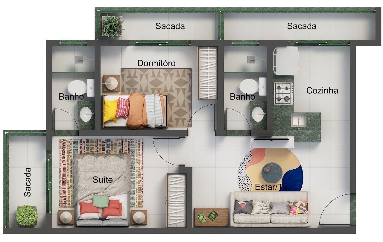 Apartamento à venda  no Santa Mônica - Uberlândia, MG. Imóveis
