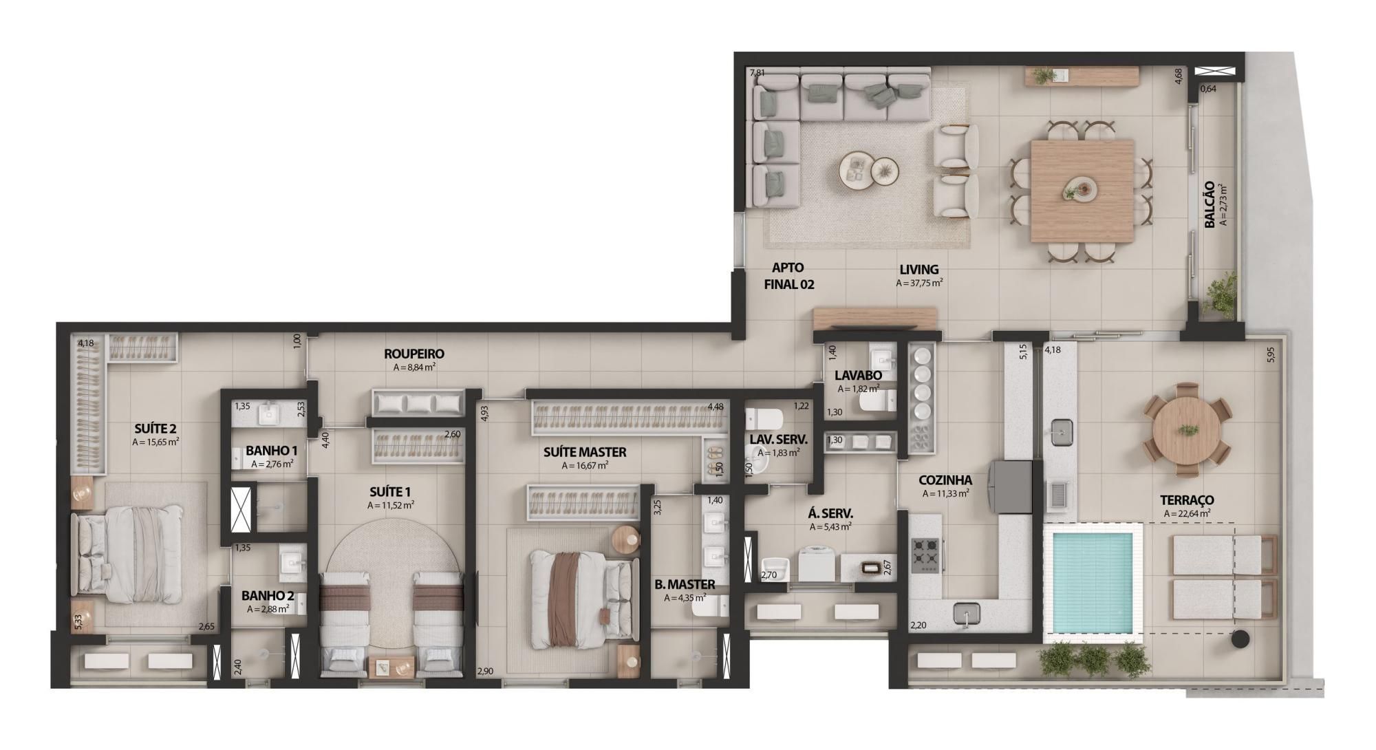 Apartamento, 3 quartos, 102 m² - Foto 15