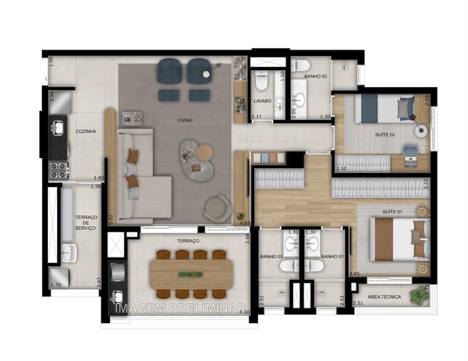 Apartamento, 3 quartos, 92 m² - Foto 12