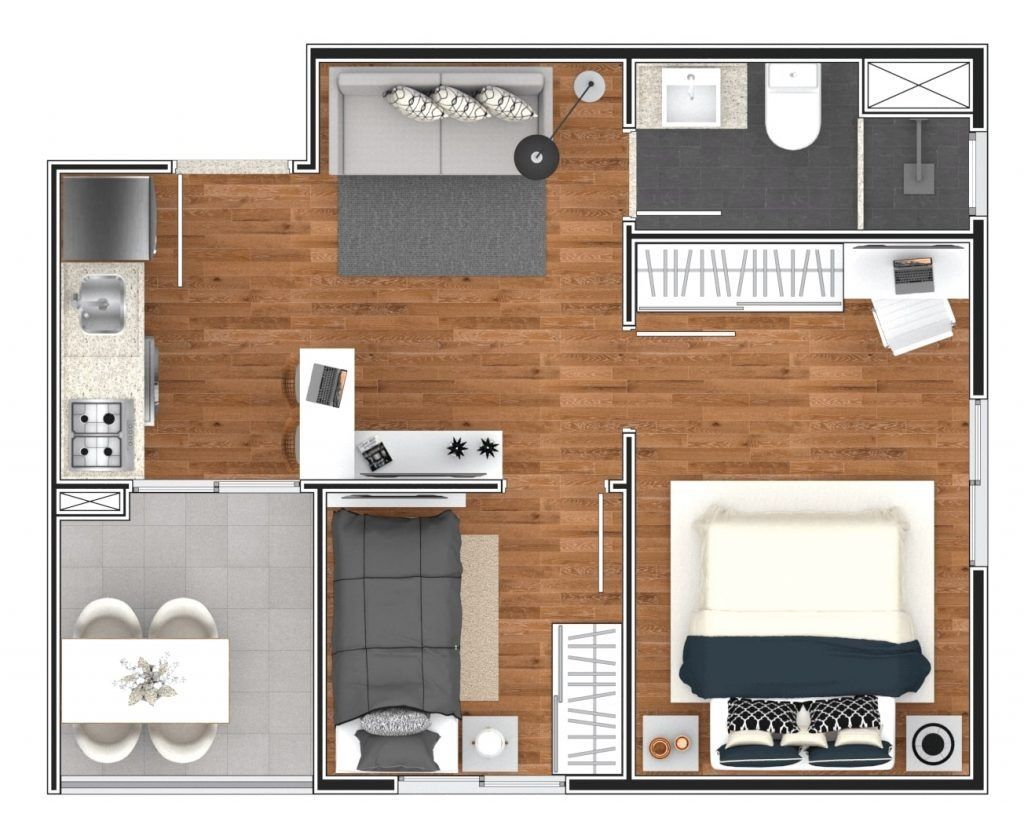 Apartamento, 34 m² - Foto 2