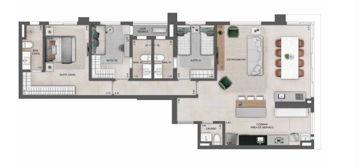 Apartamento, 3 quartos, 116 m² - Foto 30