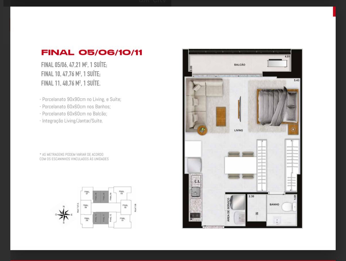 Apartamento 1 quarto , setor Bueno , lazer completo e pet place