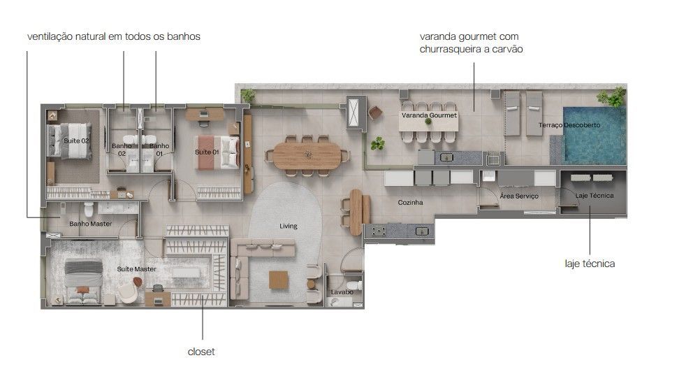 Apartamento, 3 quartos, 193 m² - Foto 17