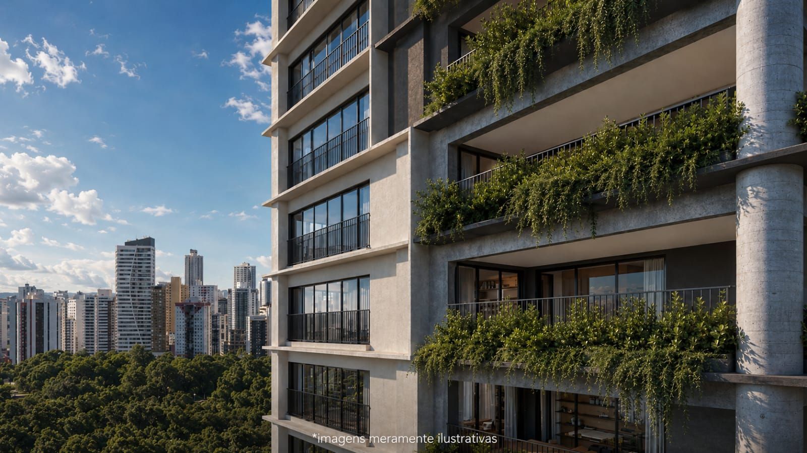 Apartamento Casa Conceito Marista com 274 m², 4 suítes e vista nascente