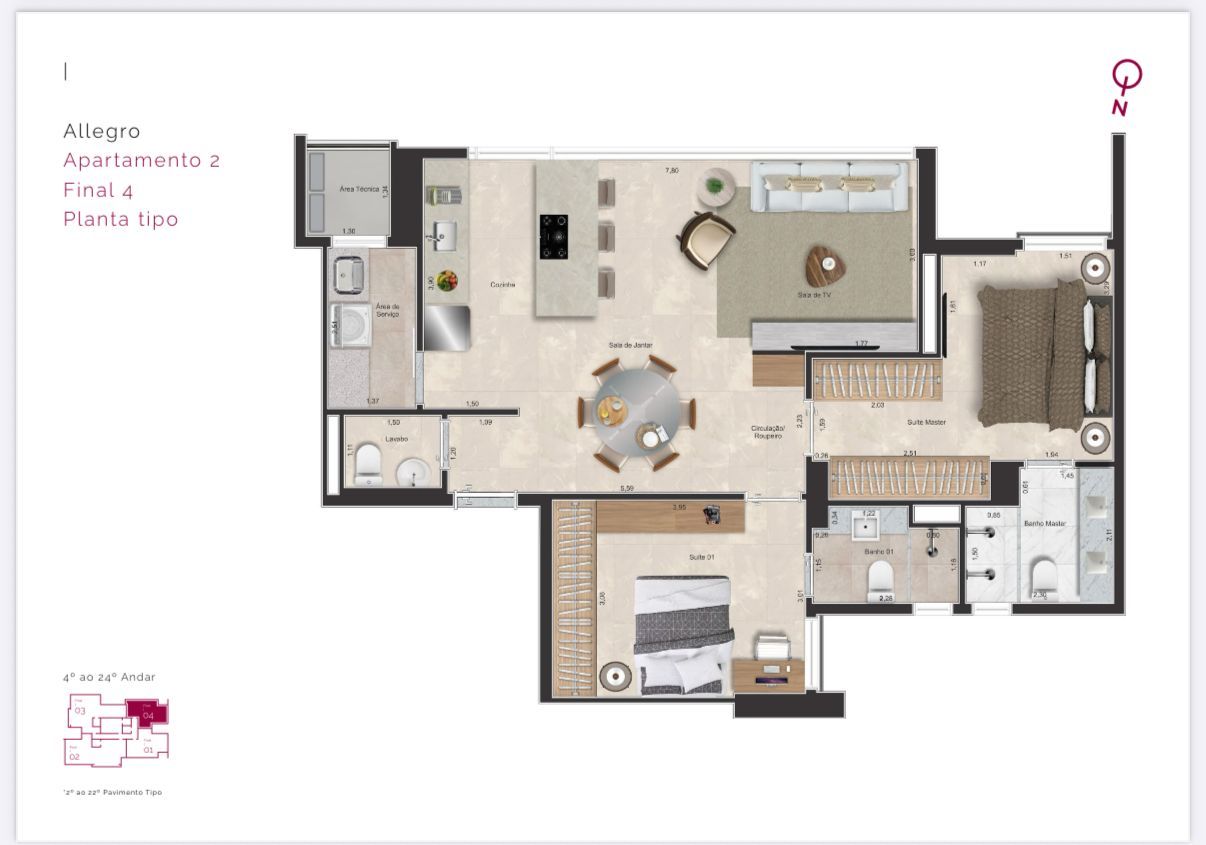 Apartamento, 2 quartos, 89 m² - Foto 8
