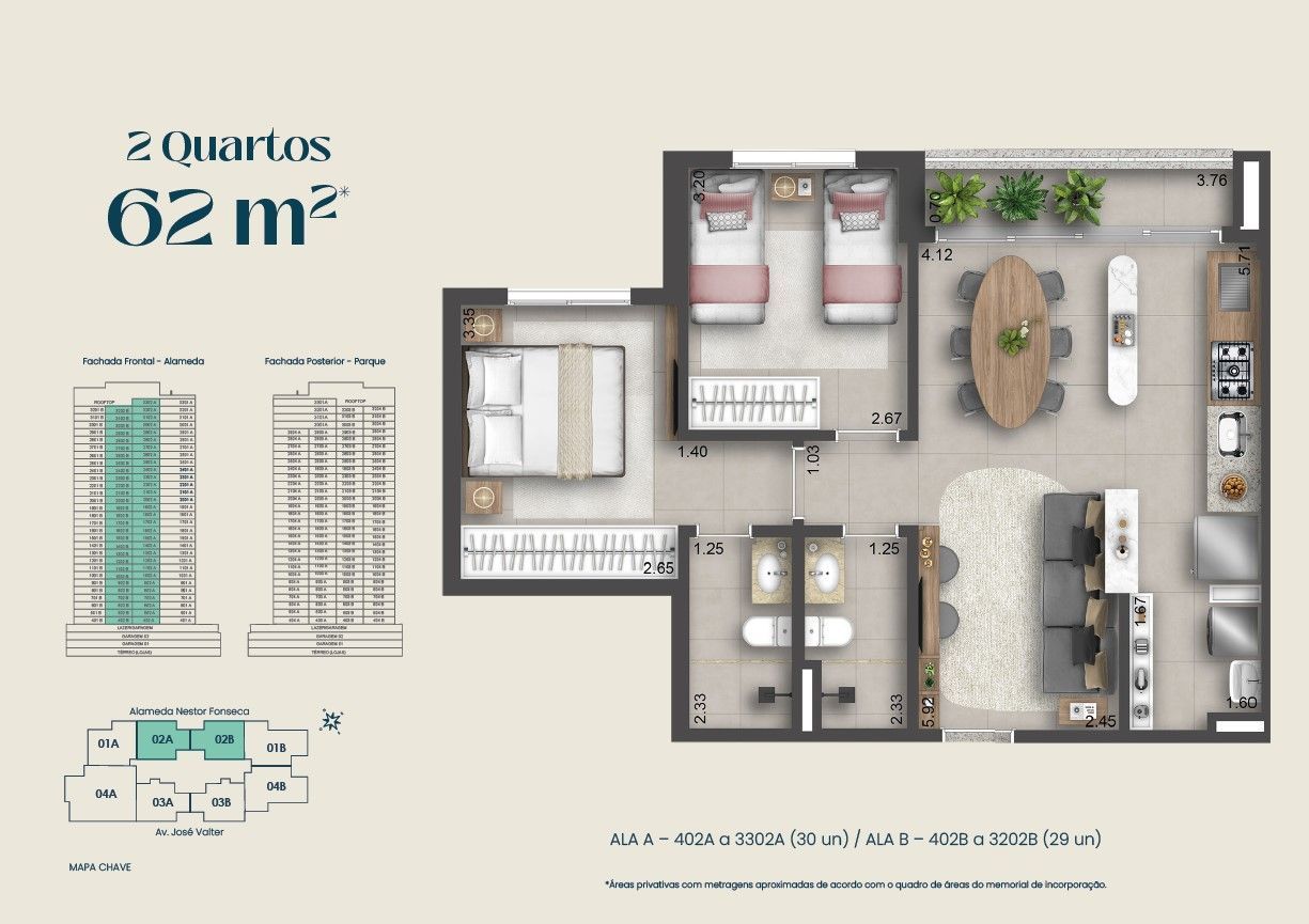 Apartamento, 2 quartos, 62 m² - Foto 19