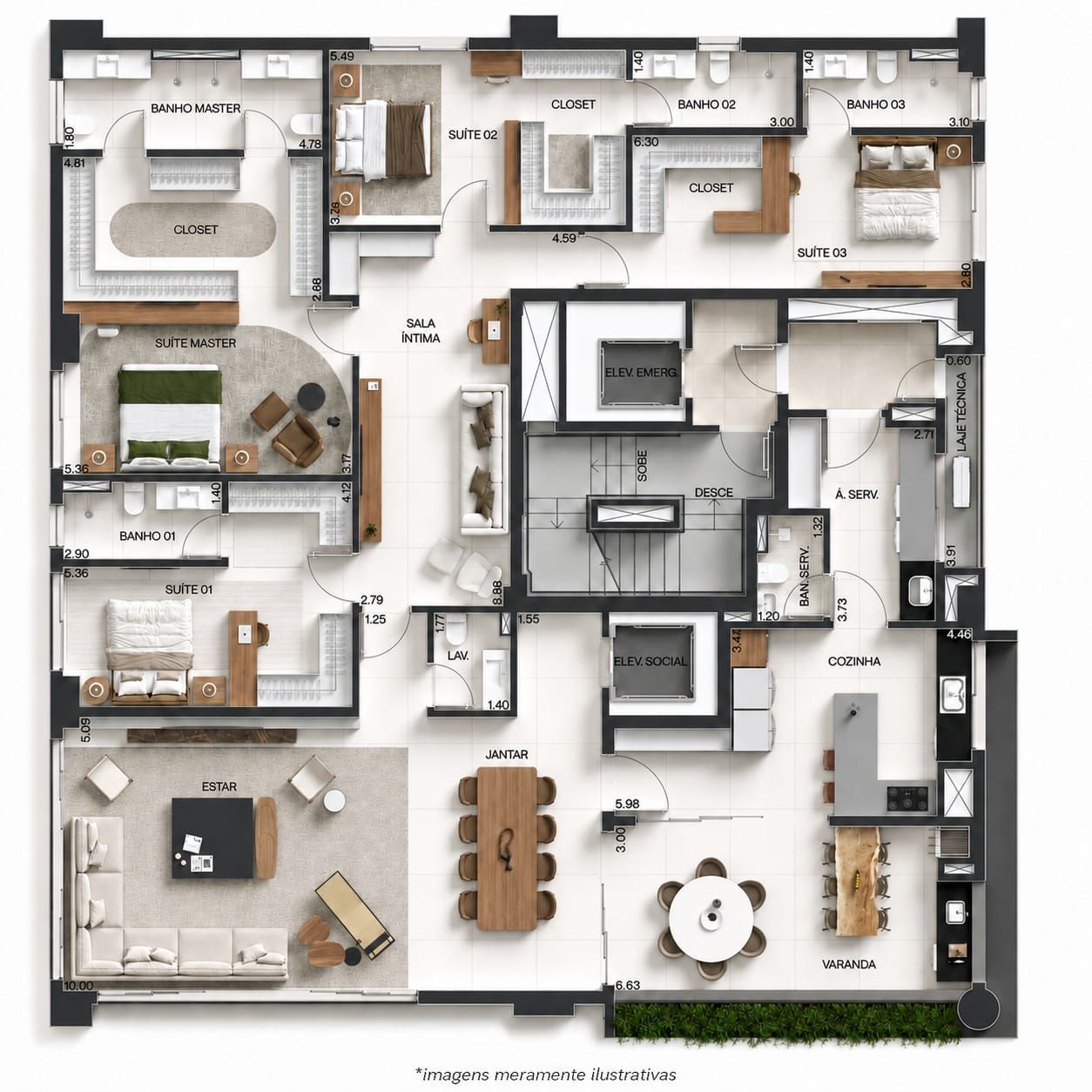 Apartamento, 4 quartos, 274 m² - Foto 6