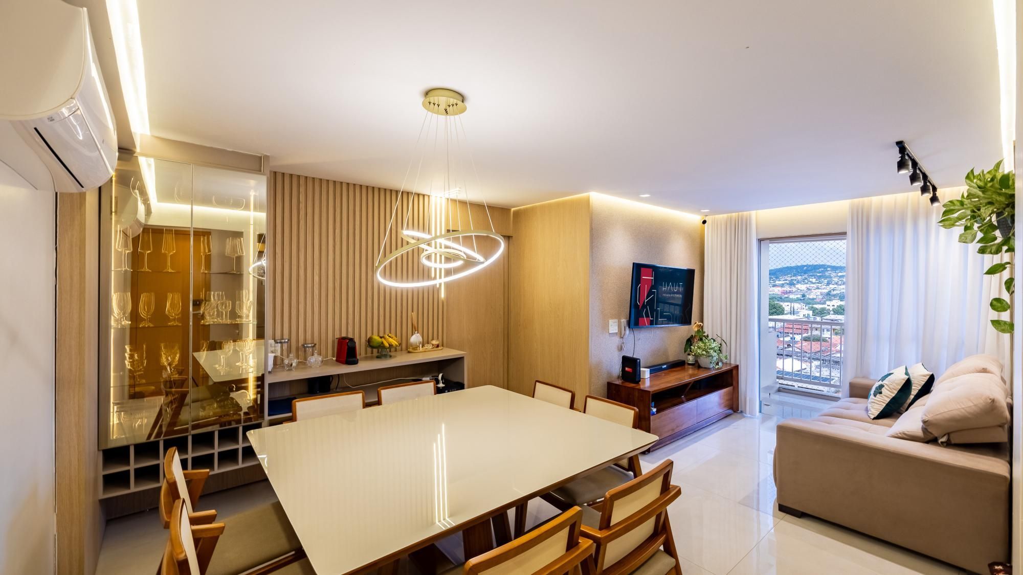 Apartamento mobiliado de 3 quartos ao lado do Shopping Cerrado