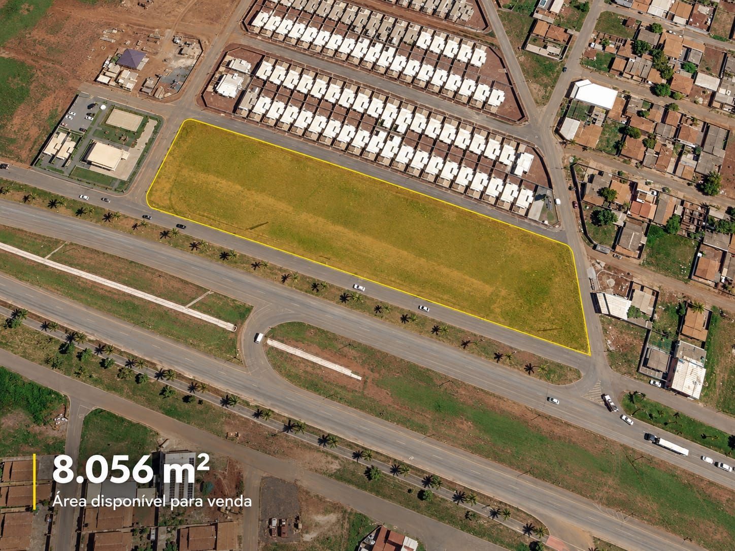 Área comercial de 8.056 m² na GO-070, em Goianira, com frente ampla e alto poten
