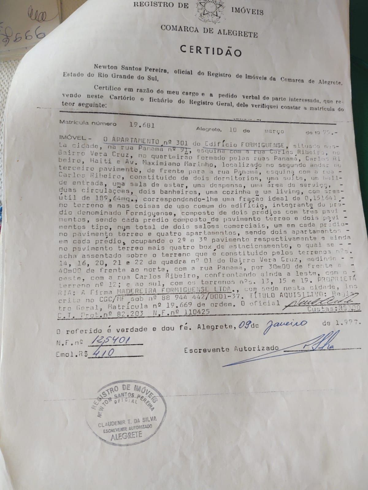 Apartamento à venda, 4 quartos, 1 vaga, Vera Cruz - Alegrete/RS