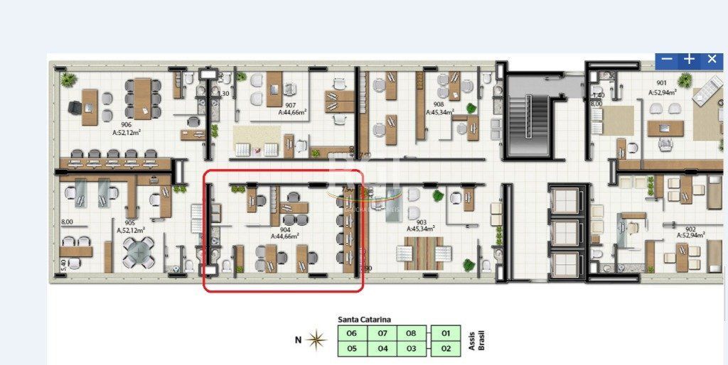 Sala-Conjunto, 44 m² - Foto 6