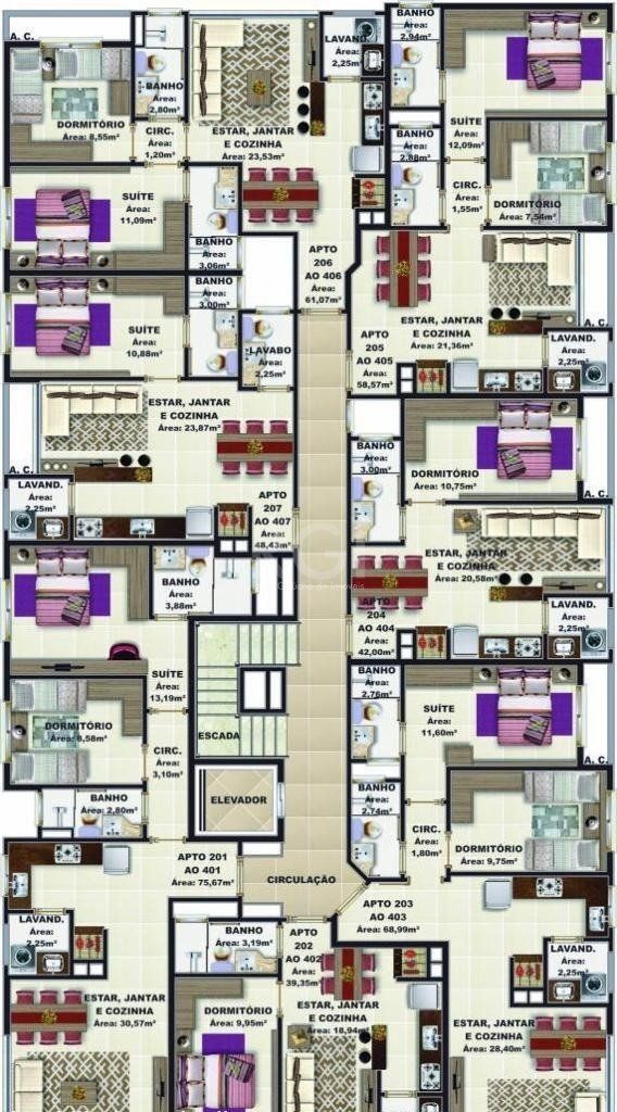 Apartamento à venda com 2 quartos, 59m² - Foto 10