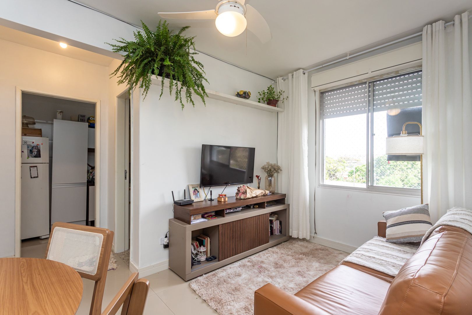 Apartamento no Cristal reformado de 1 dormitório e vaga rotativa