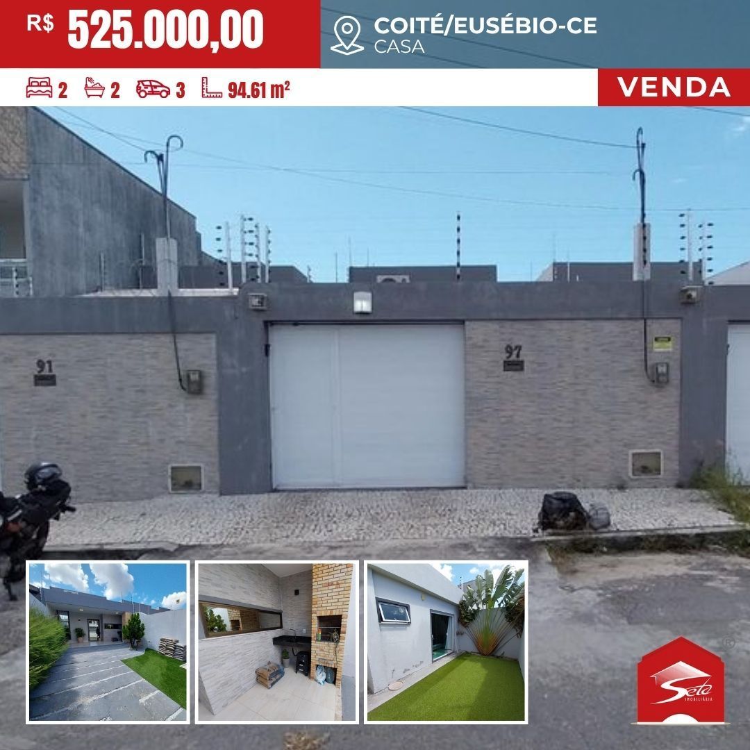 (CA8237) Casa medindo 94,61m², localizado no Eusébio, Coité
