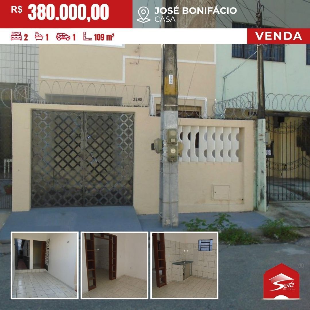 (CA2103)Casa de 109m² para locação no bairro José Bonifácio - Fortaleza/CE