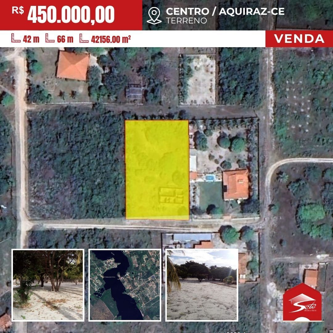 (TE0051) Terreno de 2.772 m² com 2 frentes em Aquiraz/CE