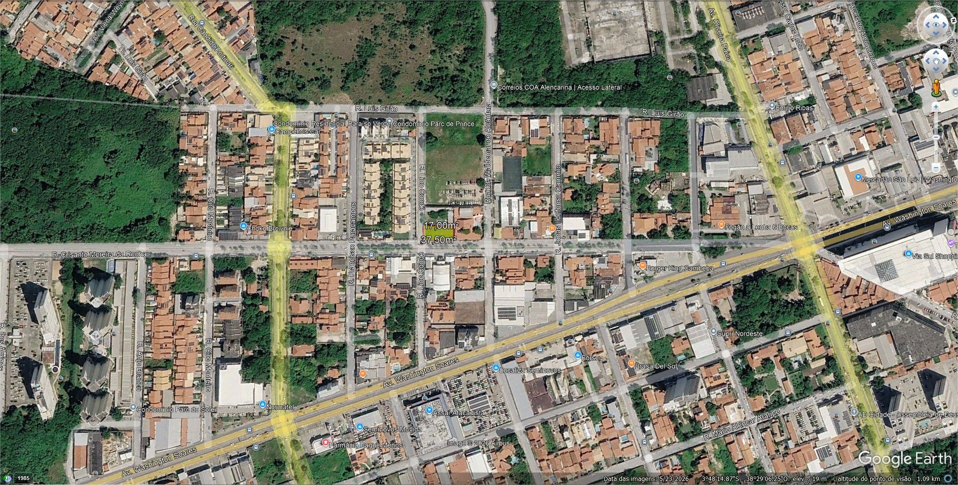 (te2420) excelente terreno medindo 637,50m² localizado no ca