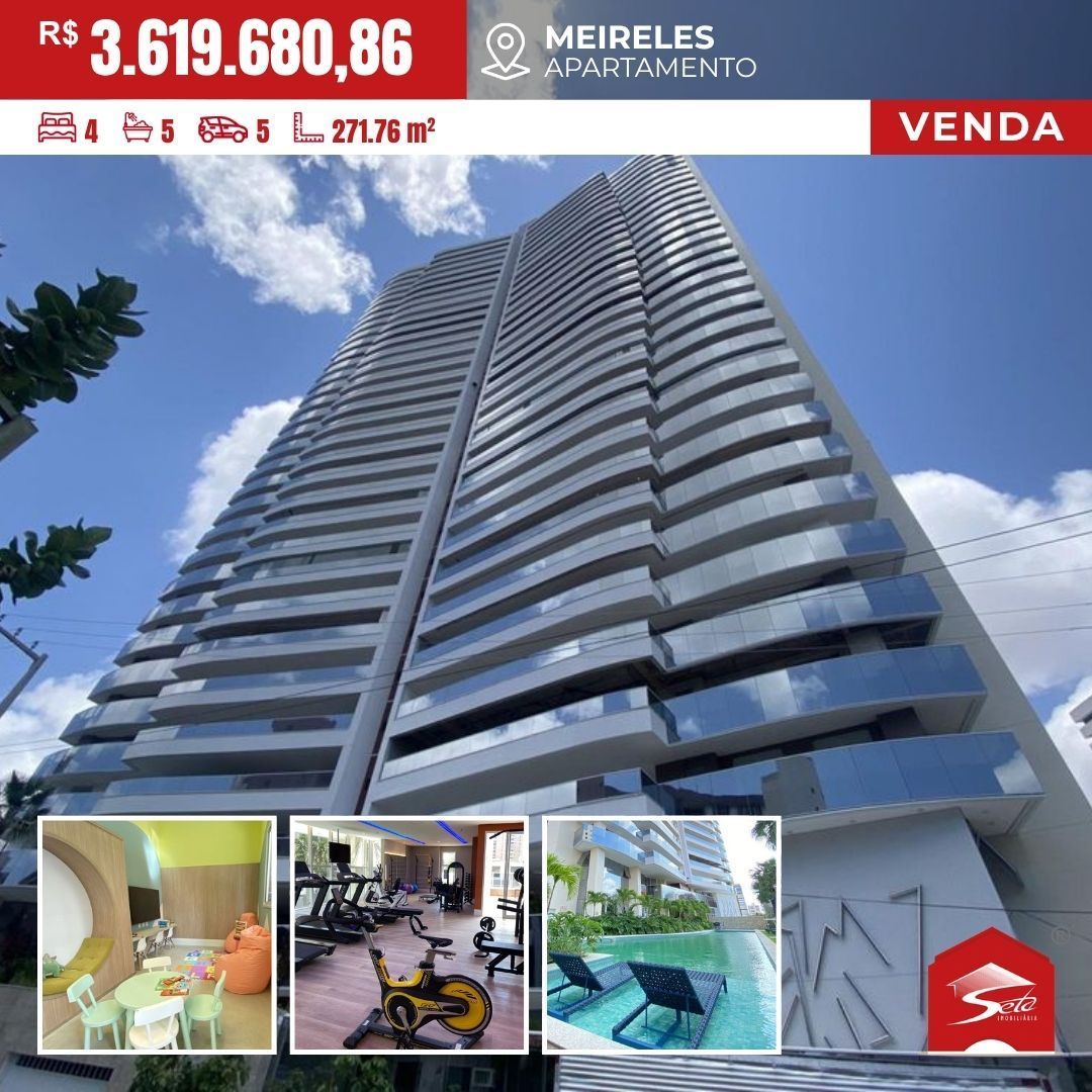 (AP8218) Excelente apartamento medindo 272m² localizado no Meireles