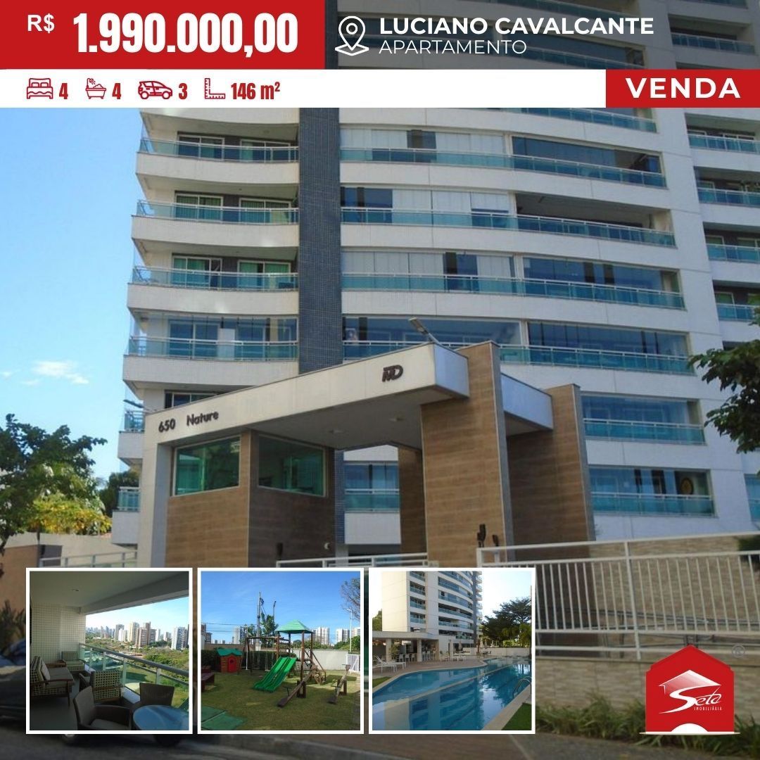 (AP8017)Apartamento 146m² - Luciano Cavalcante