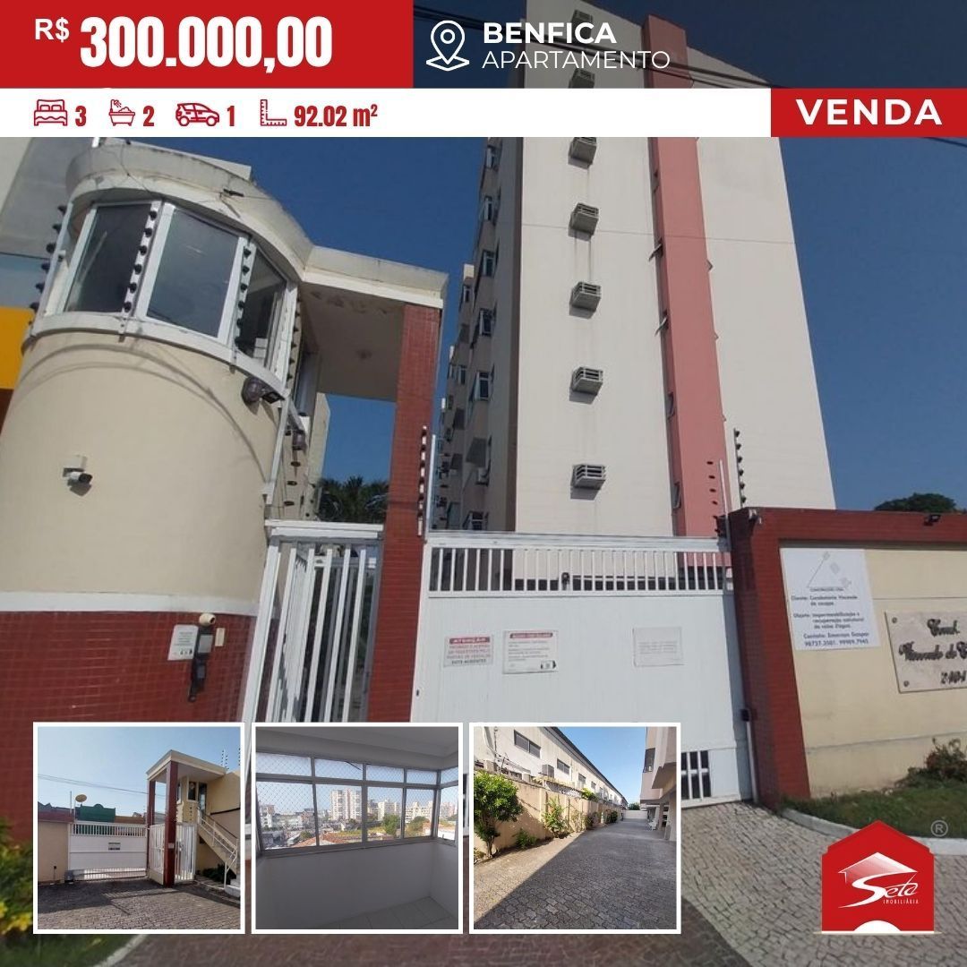 Apartamento de 92m² com 3 quartos no Benfica